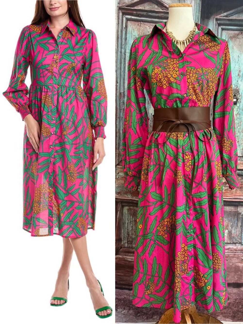 Flora Bea NYC Tinsley countryclub, cottagecore, preppy, Hamptons size Medium